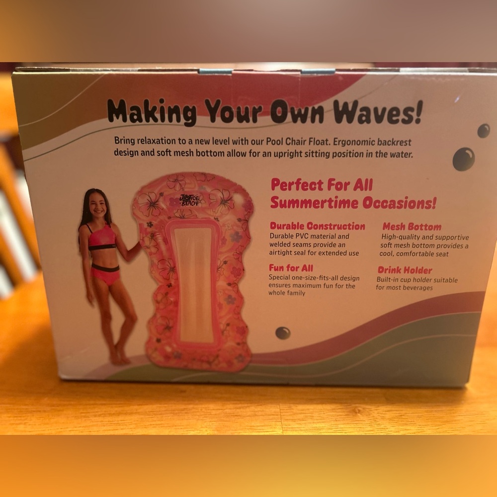 Justice Beach Inflatable Pool Float - Picture 6 of 6